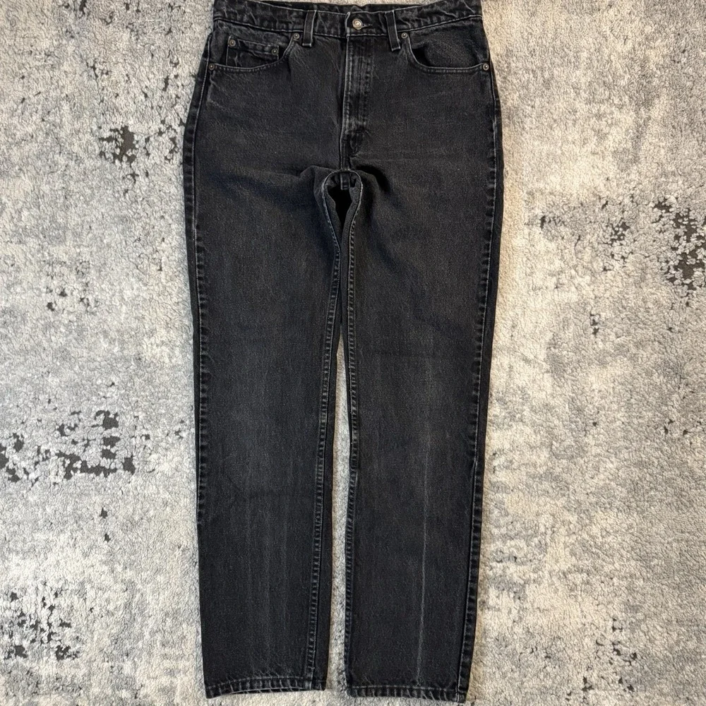 Vintage 1990s Levis 505 Mens Jeans 34x34 Black Made In USA